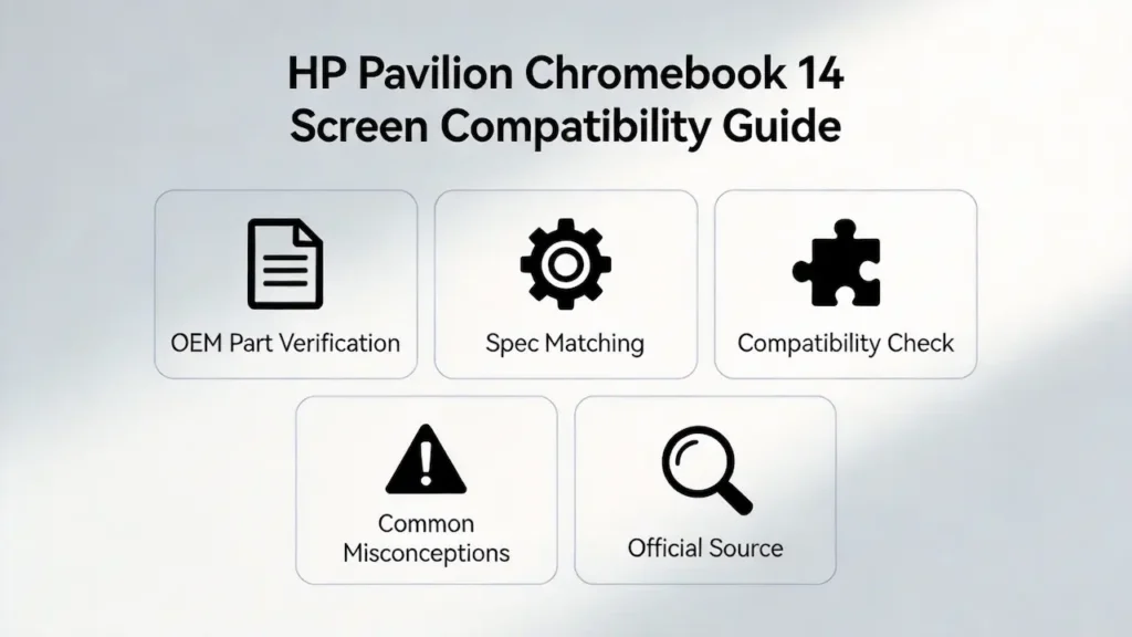 hp pavilion 14 chromebook screen guide