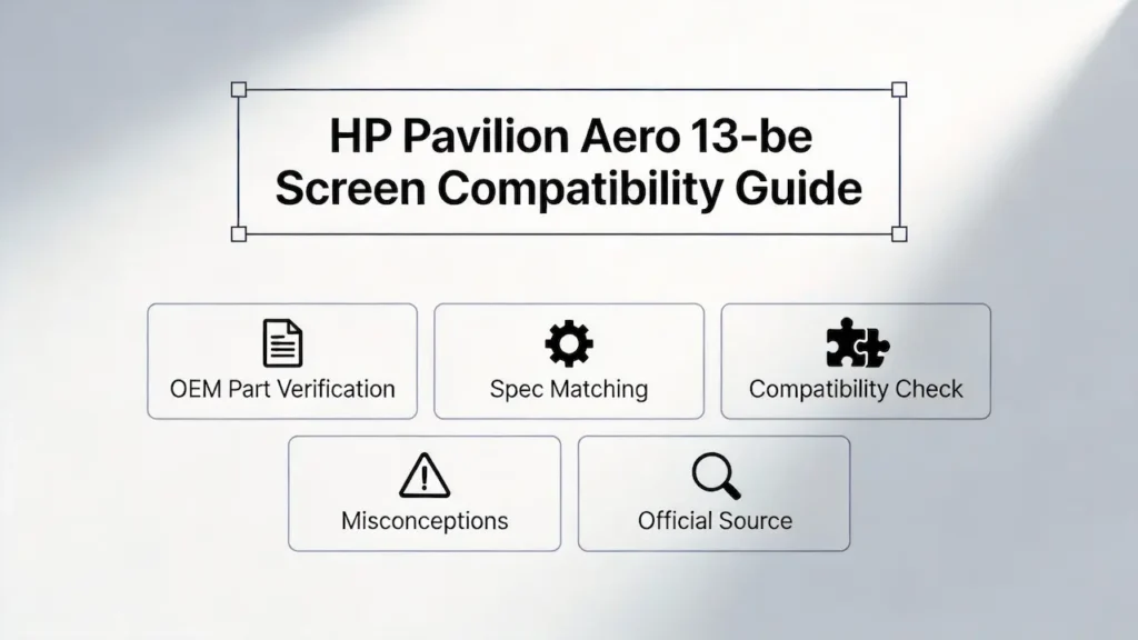 Guia de tela do hp Pavilion aero 13