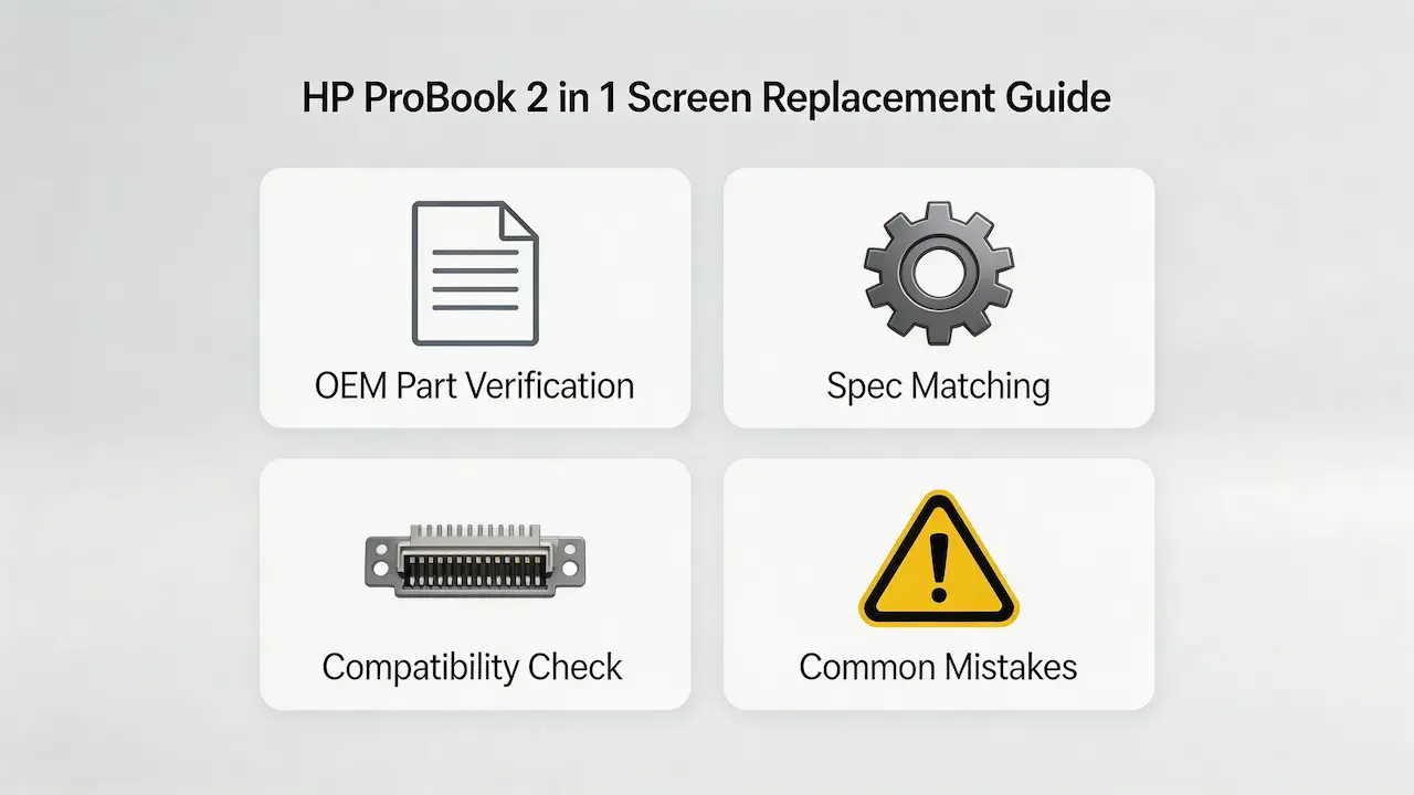 Guia de tela do HP ProBook 2 em 1