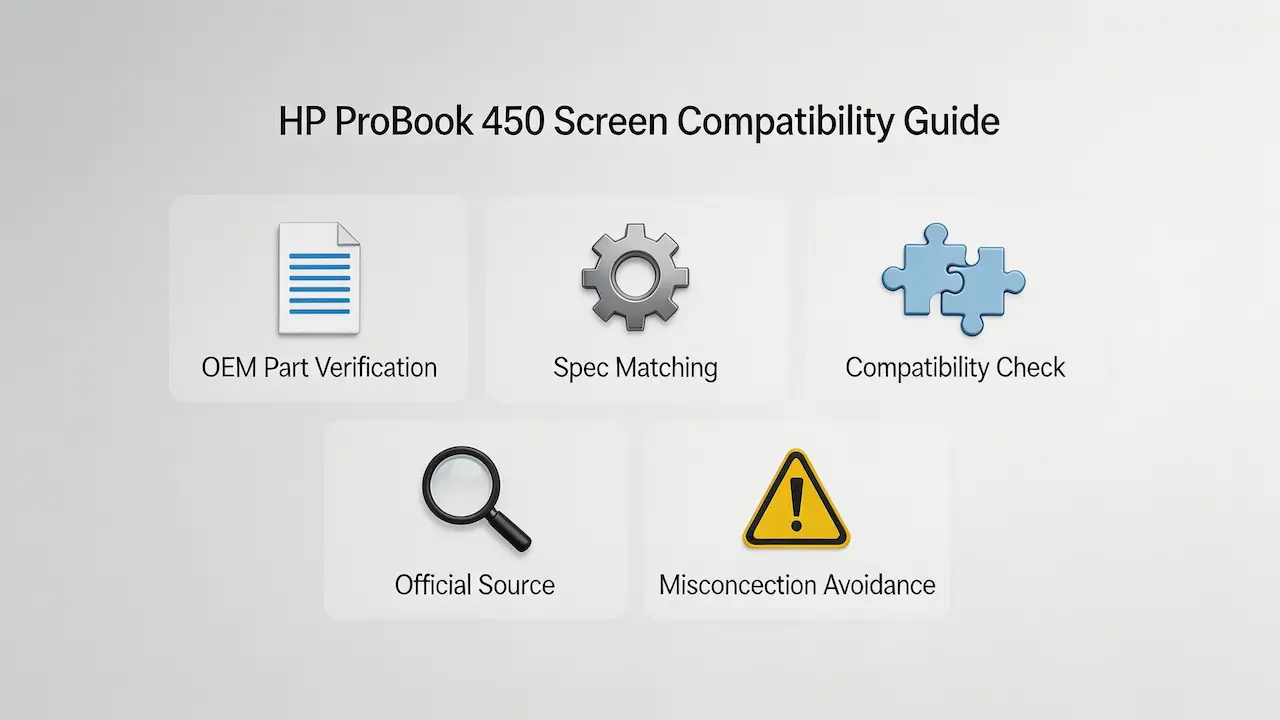 hp probook 450 screen guide