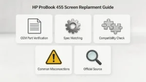 Guia de tela do HP ProBook 455