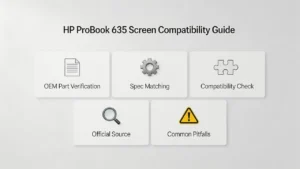 Guia de tela do HP ProBook 635