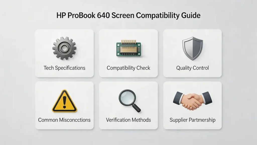 Guia de tela do HP ProBook 640