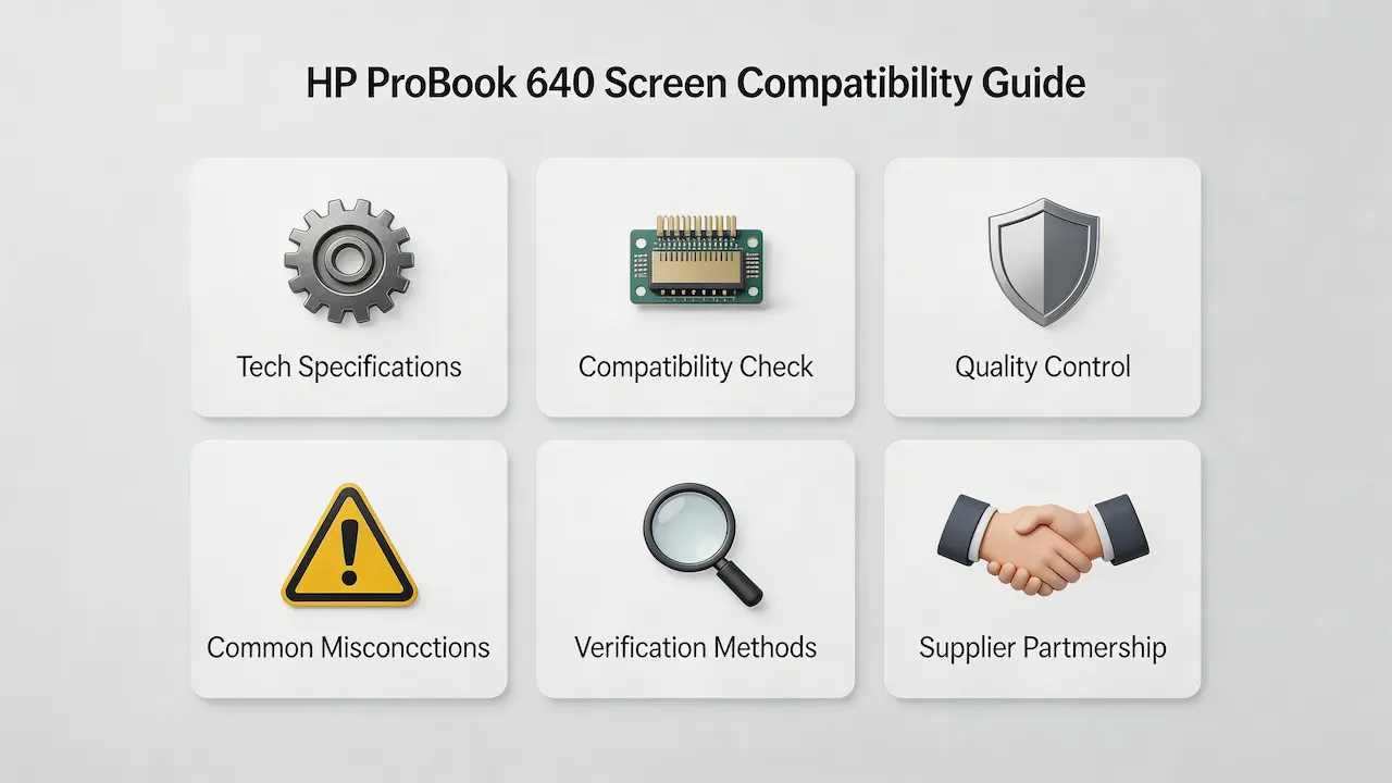 Guia de tela do HP ProBook 640