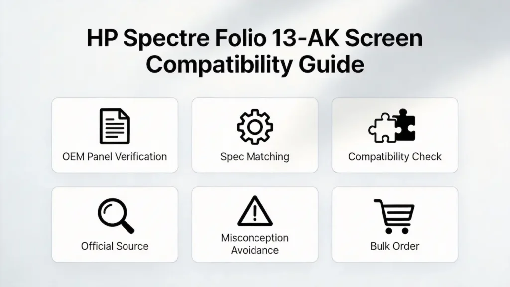 Guía de pantalla de la HP Spectre Folio 13 AK