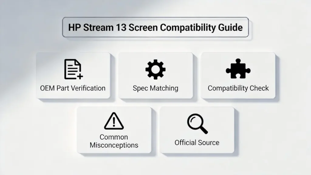 Guia de tela do HP Stream 13