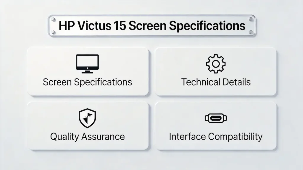 Guía de pantalla de la HP Victus 15