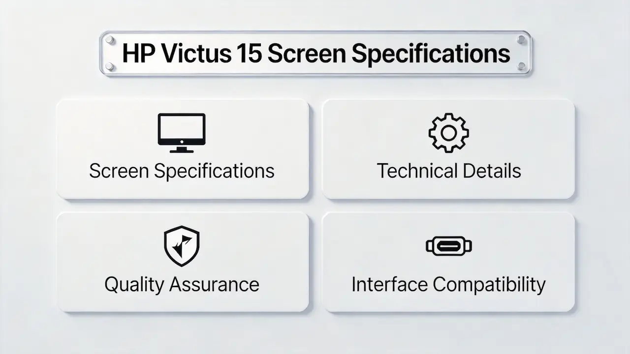 Guia de tela do HP Victus 15