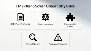 Guía de pantalla de la HP Victus 16