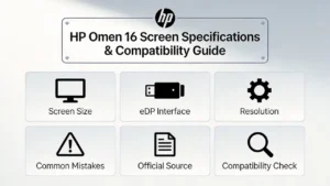 Guía de pantalla de la HP Omen 16
