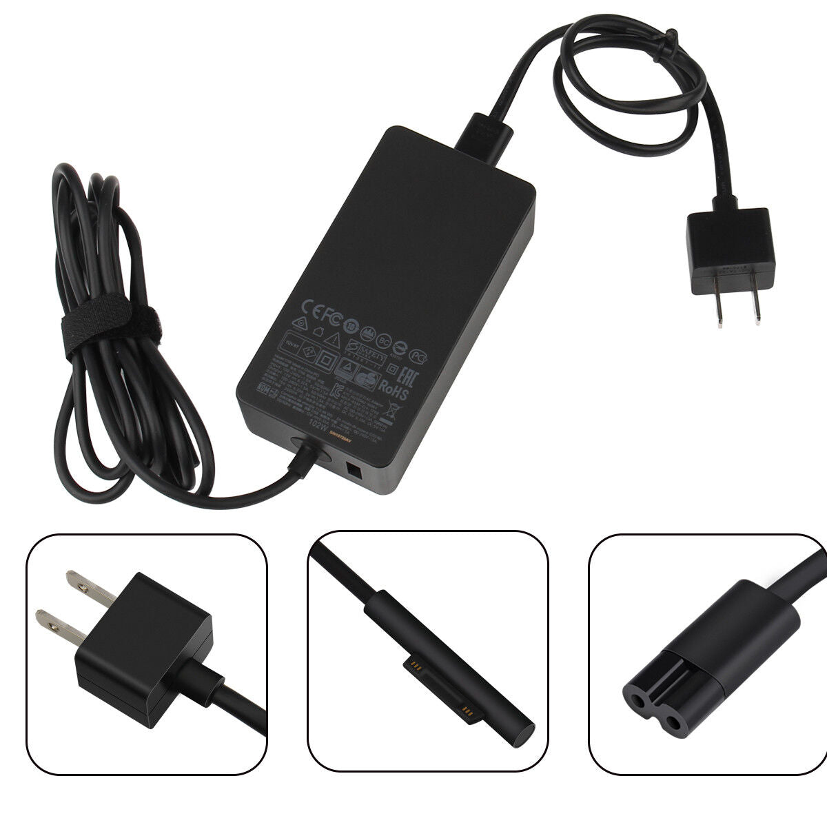 CHARGER MICROSOFT SURFACE PRO 3 / PRO 4 / BOOK 2 / 102W / 15V-6.33A / *CERTIFIED COMPATIBLE* - Image 5