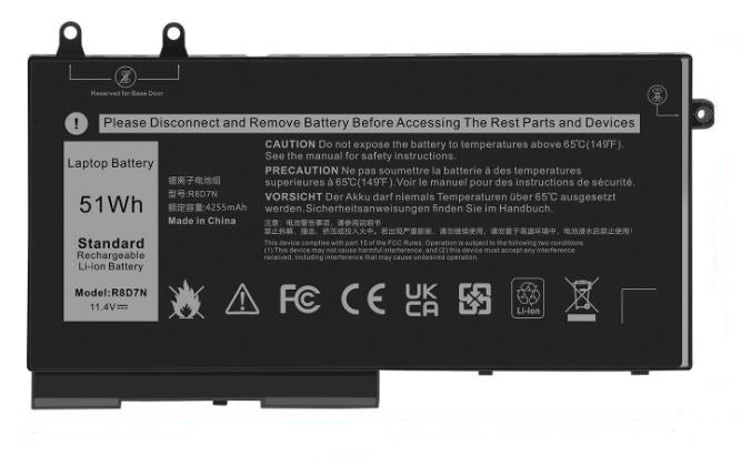 BATTERY DELL PRECISION 3540 M3550 R8D7N | CERTIFIED COMPATIBLE