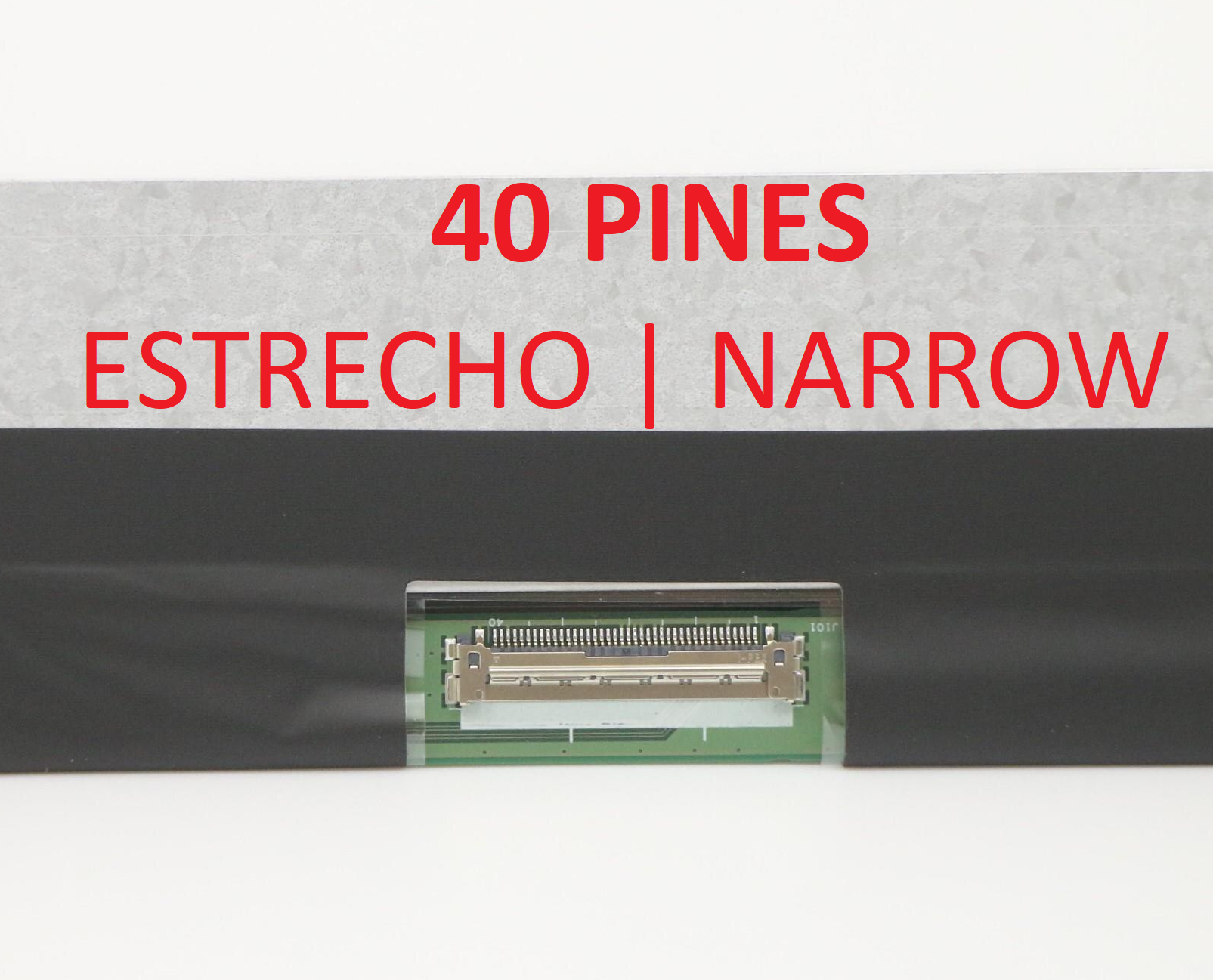 SCREEN 15.6 LED SLIM | TACTIL ADHERIDO | CONNECTOR "ESTRECHO" 40 PINS BOTTOM RIGHT | HD (1366x768) | P/LAPTOP | NO BRACKET | ¡NOTE: SE VENDE SOLO INSTALADA EN NUESTRO TALLER! - Image 2