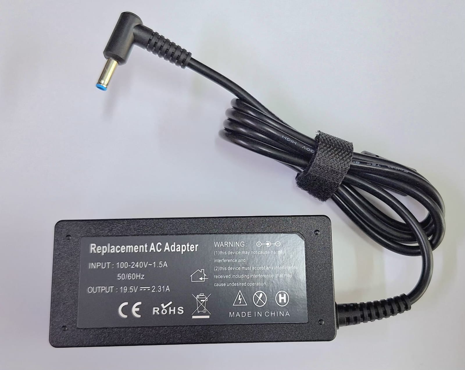 CHARGER CERTIFIED COMPATIBLE HP COMPAQ 45W / 19.5V / 2.31A / 3.0 X 4.5 MM PUNTA BLUE - Image 2