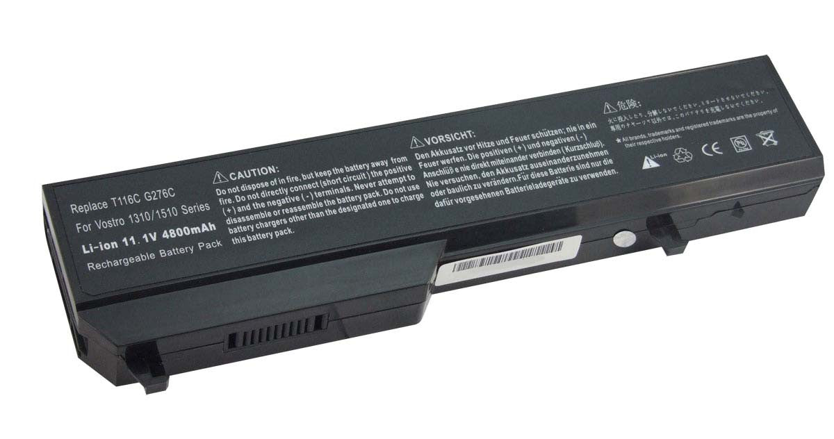 BATTERY DELL VOSTRO 1310 1320 1510 1520 2510 BLACK