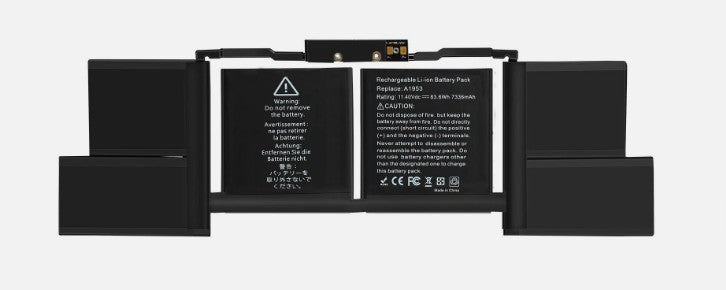 BATTERY APPLE MACBOOK PRO 15" TOUCH BAR A1990 | EMC 3215 3359 | A1953 020-02391