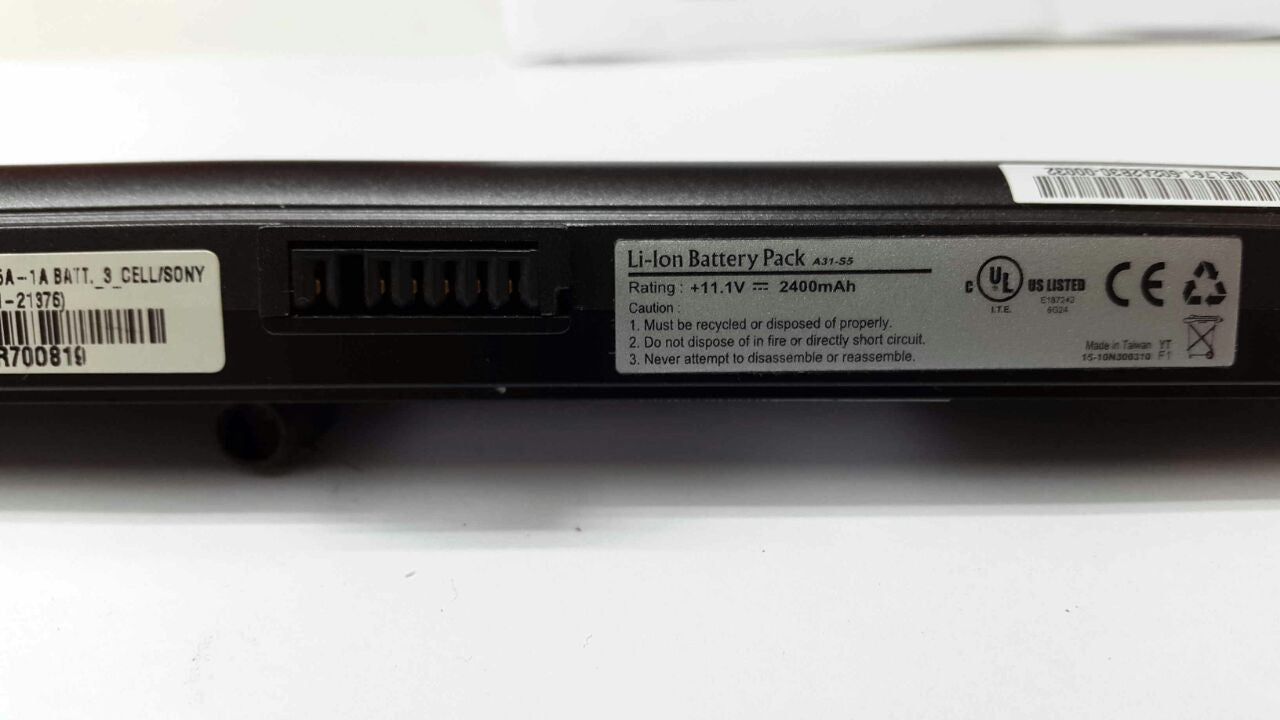 BATTERY P/NOTEBOOK ASUS W5A M5000 W5A W6F W5000 Z33 S5NP Z35L A88 B12 A33-S5 A31-S5 A32-S5 11.1V/2400MAH - Image 3