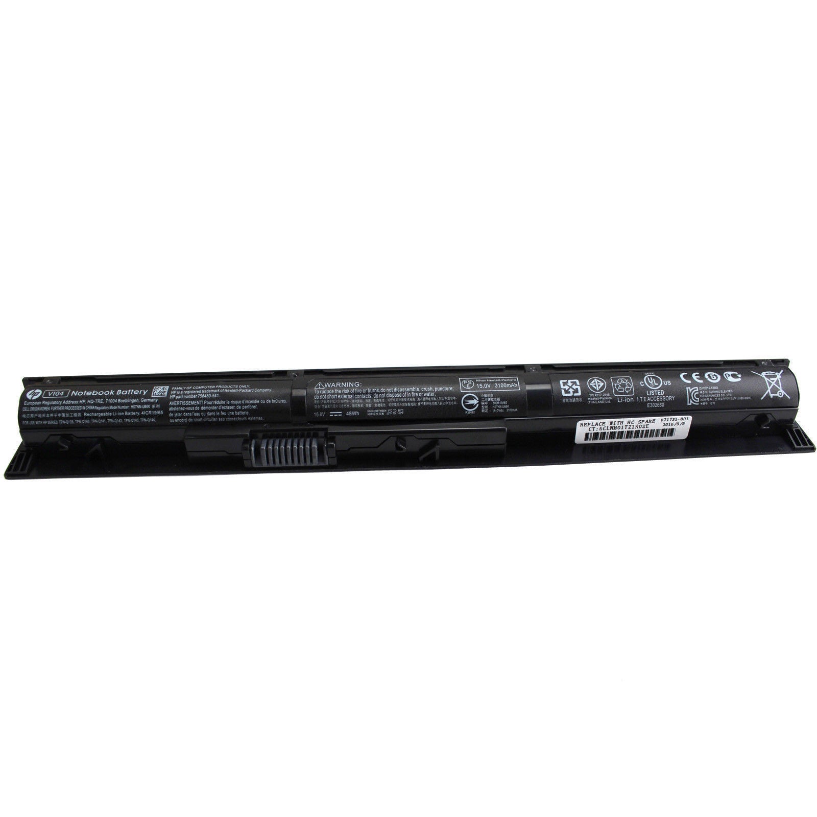 BATTERY HP COMPAQ ENVY PAVILION 14 15 17 PROBOOK 440 445 450 455 G2 VI04 DE 14.8V AND 4 CELLS - Image 3