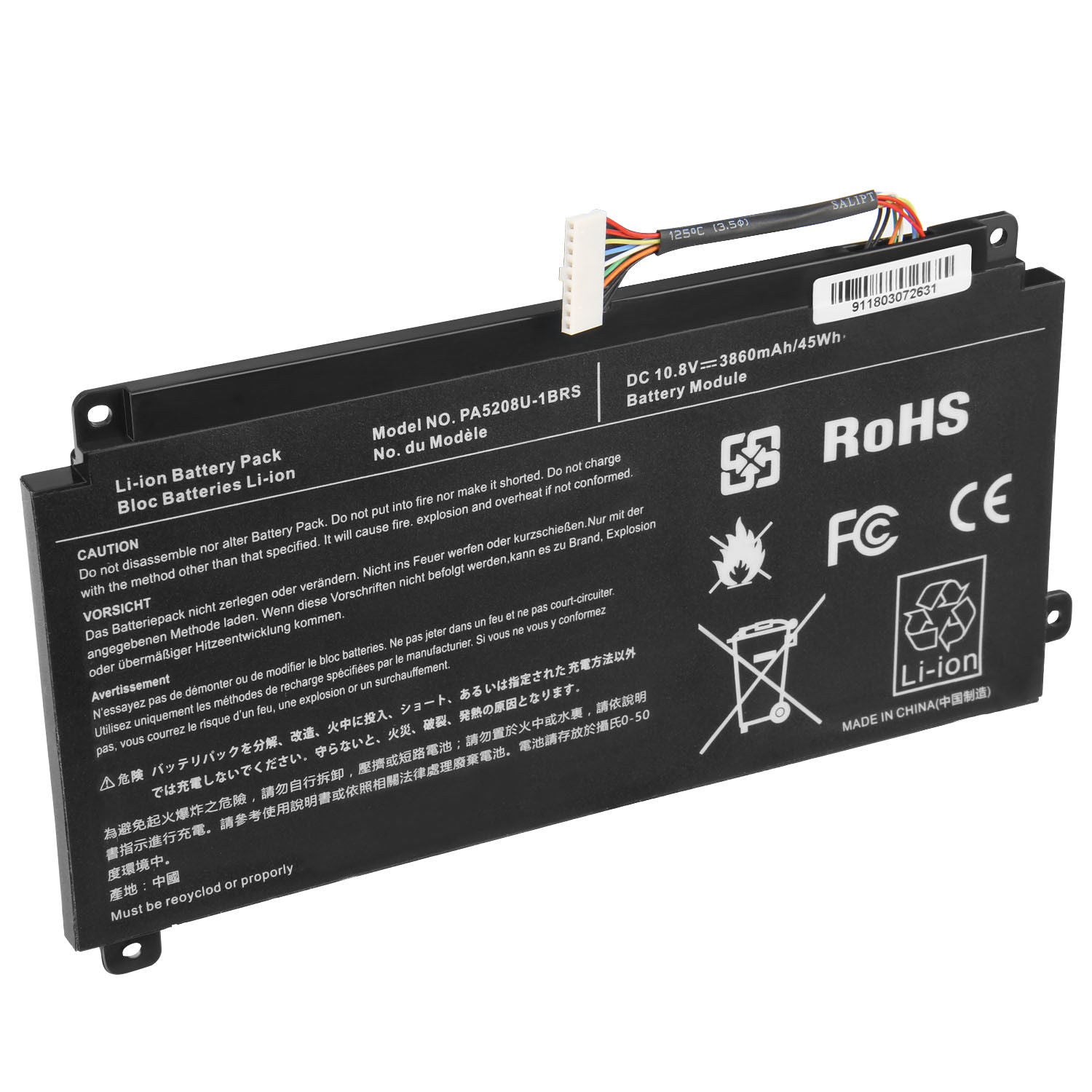 BATTERY TOSHIBA INTERNA E45W P55W CB35-B PA5208U-1BRS P000619700 P000645710 3 CELLS 42Wh - Image 3