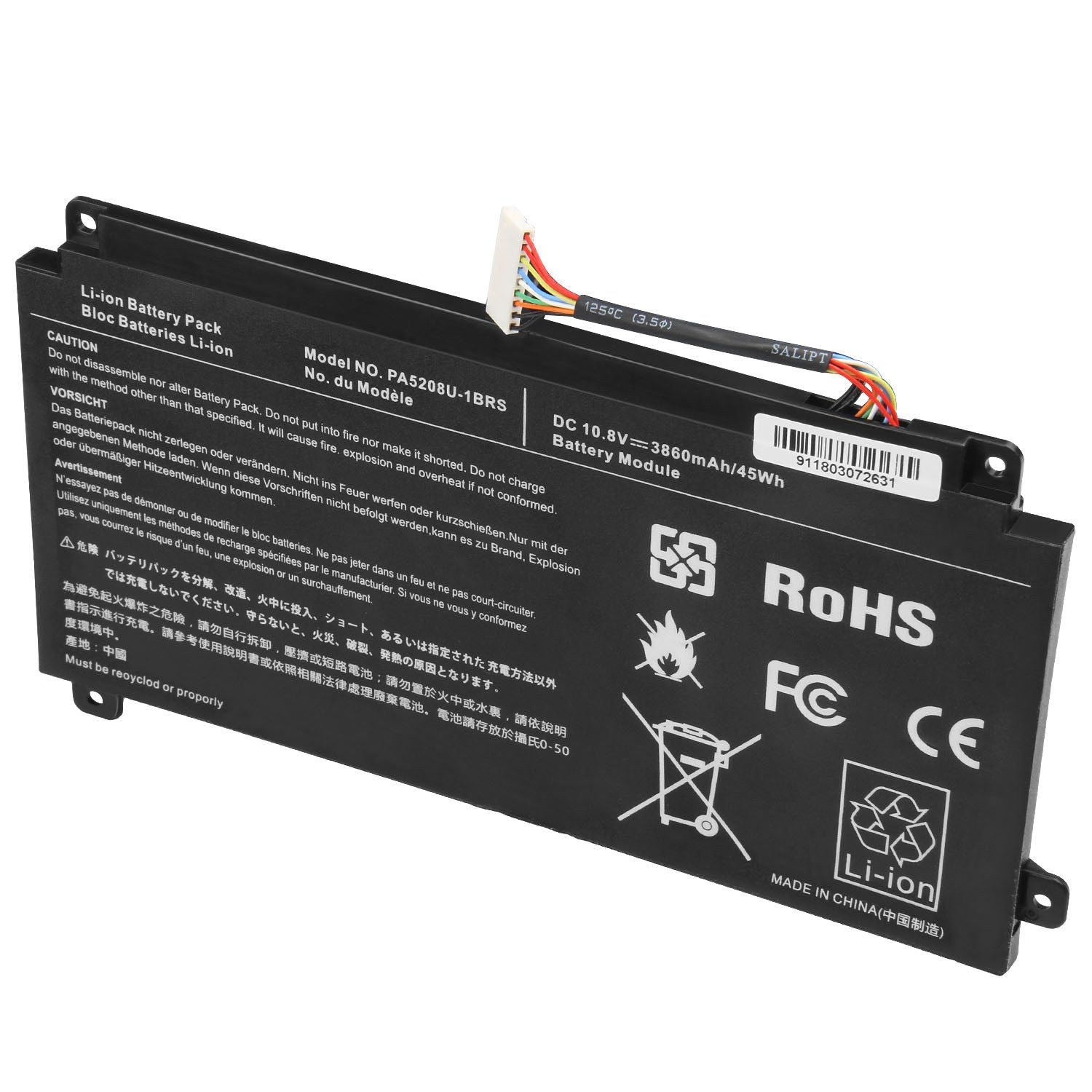 BATTERY TOSHIBA INTERNA E45W P55W CB35-B PA5208U-1BRS P000619700 P000645710 3 CELLS 42Wh - Image 4