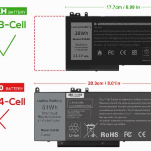 BATTERY DELL LATITUDE 5000 E5250 E5450 E5550 3150 3160| RYXXH
