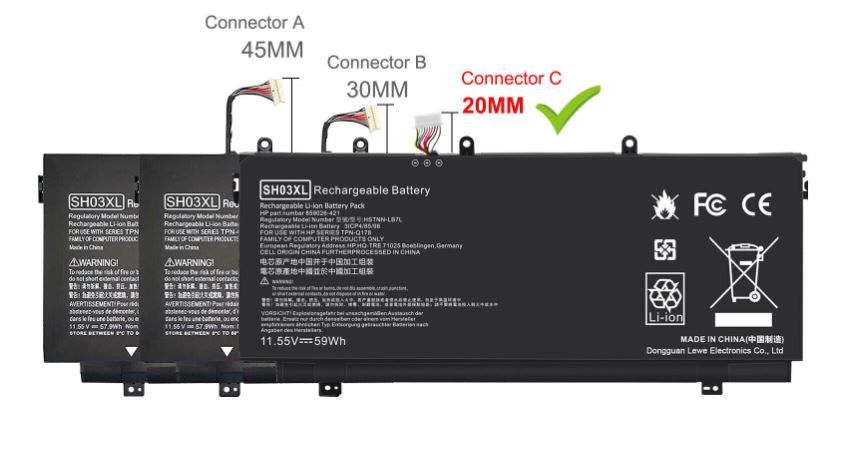 BATTERY HP SPECTRE X360 13-AC0xx 13-AC023DX 13-W0XX 13-W013DX 59Wh | SH03XL - Image 4