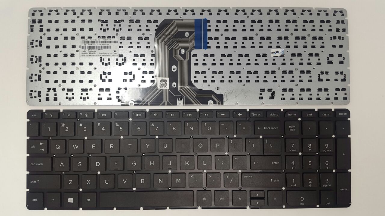 KEYBOARD HP COMPAQ 15-AC 15-AF 15-AY 15-BA 15-AF 15T-AC 15Z-AF 250 G4 255 G4 256 G4 250 G5 255 G5 BLACK WITHOUT FRAME