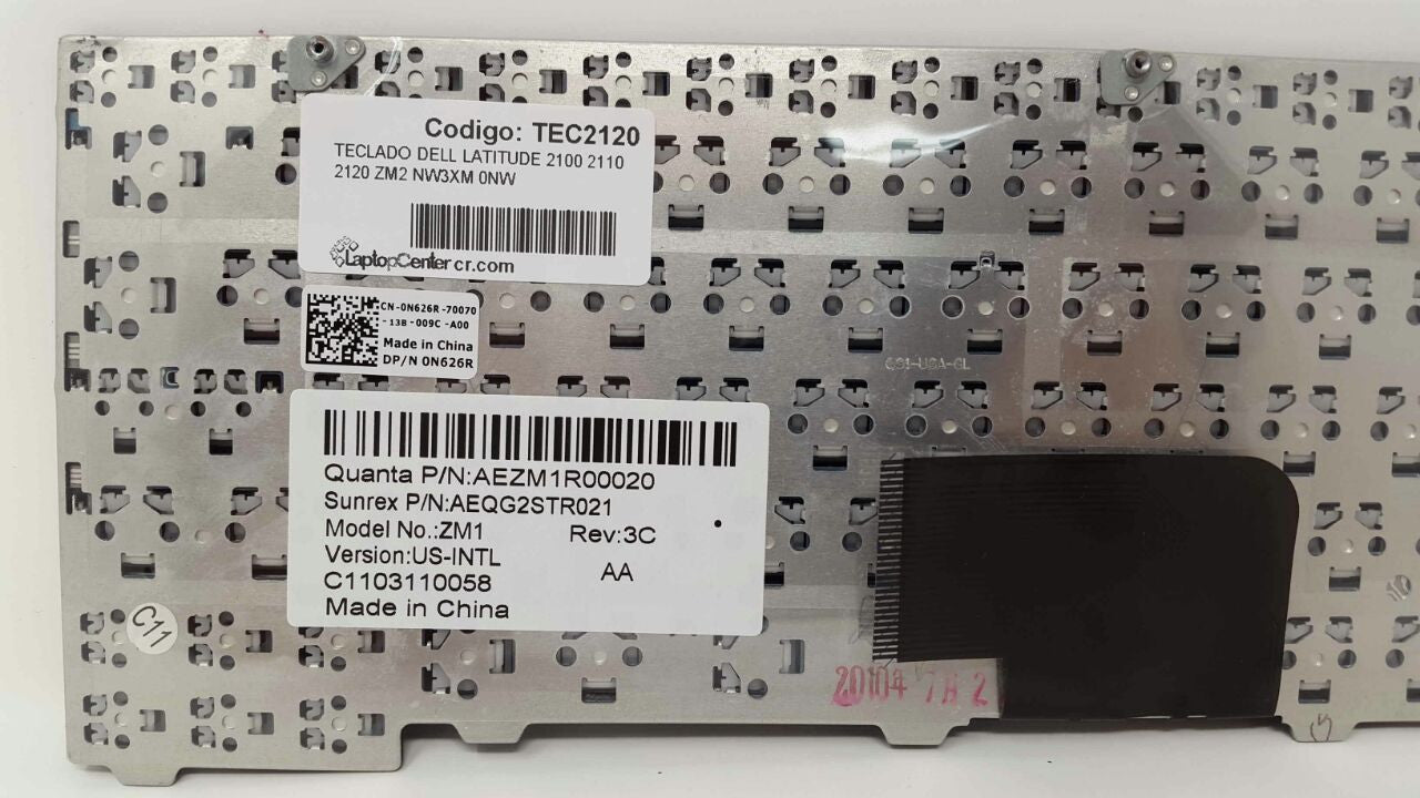 KEYBOARD DELL LATITUDE 2100 2110 2120 L2100 ZM2 NW3XM 0NW3XM - Image 7