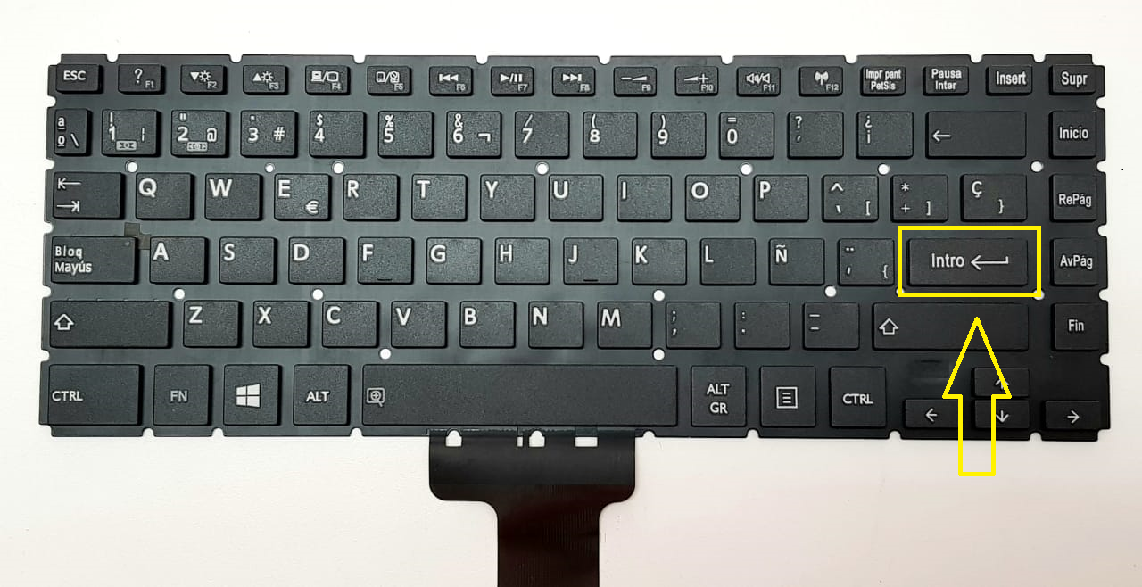 KEYBOARD TOSHIBA L40-B L45-B L45-B L40DT-B L40T-B L40D-B L40-C L40W-C L45D-B L45D-B L45DT-B L45T-B - Image 6