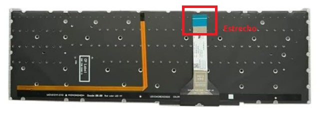 KEYBOARD ACER NITRO 5 AN515-45 AN515-55 AN515-45-R60 WITHOUT FRAME | CONNECTOR NARROW - Image 3