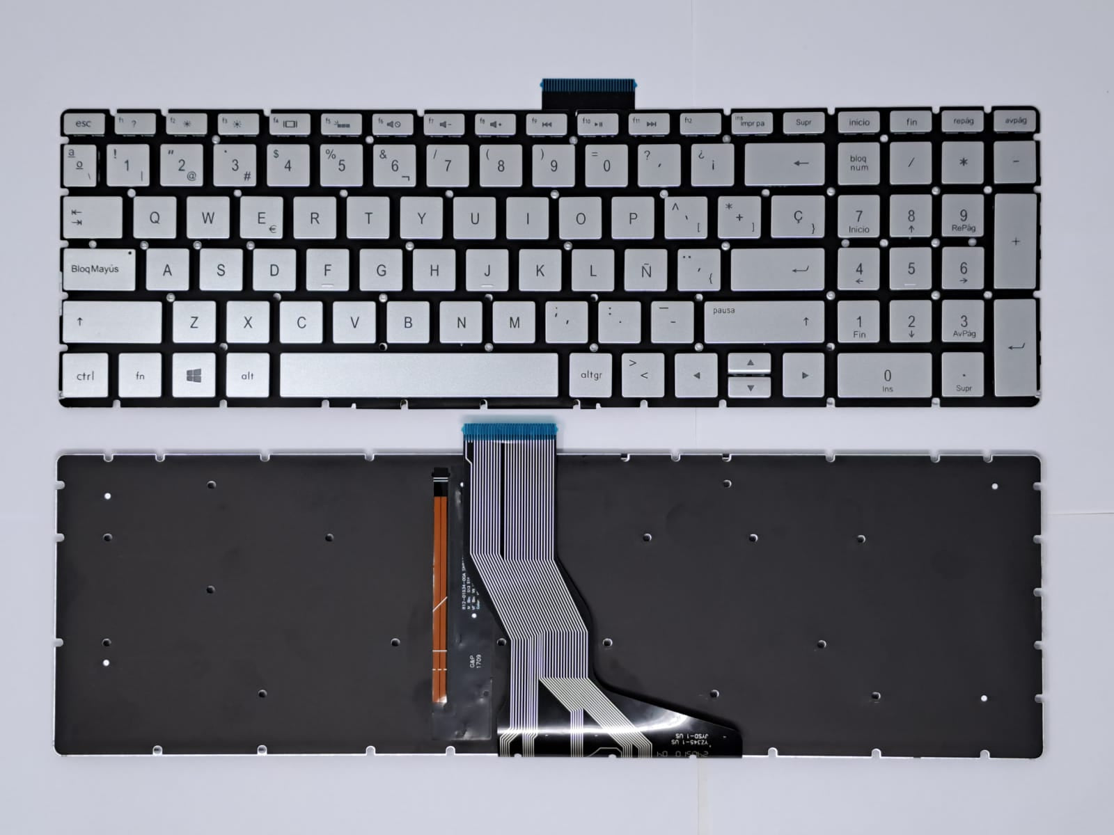 KEYBOARD HP COMPAQ FLEX LARGO 15-BS000 15-AE000 15-AS000 15-AH000 15-BC000 15-BW000 15 Z-EF2000 15-DY 15T-DY WITHOUT FRAME WITH NUMERICO - Image 10