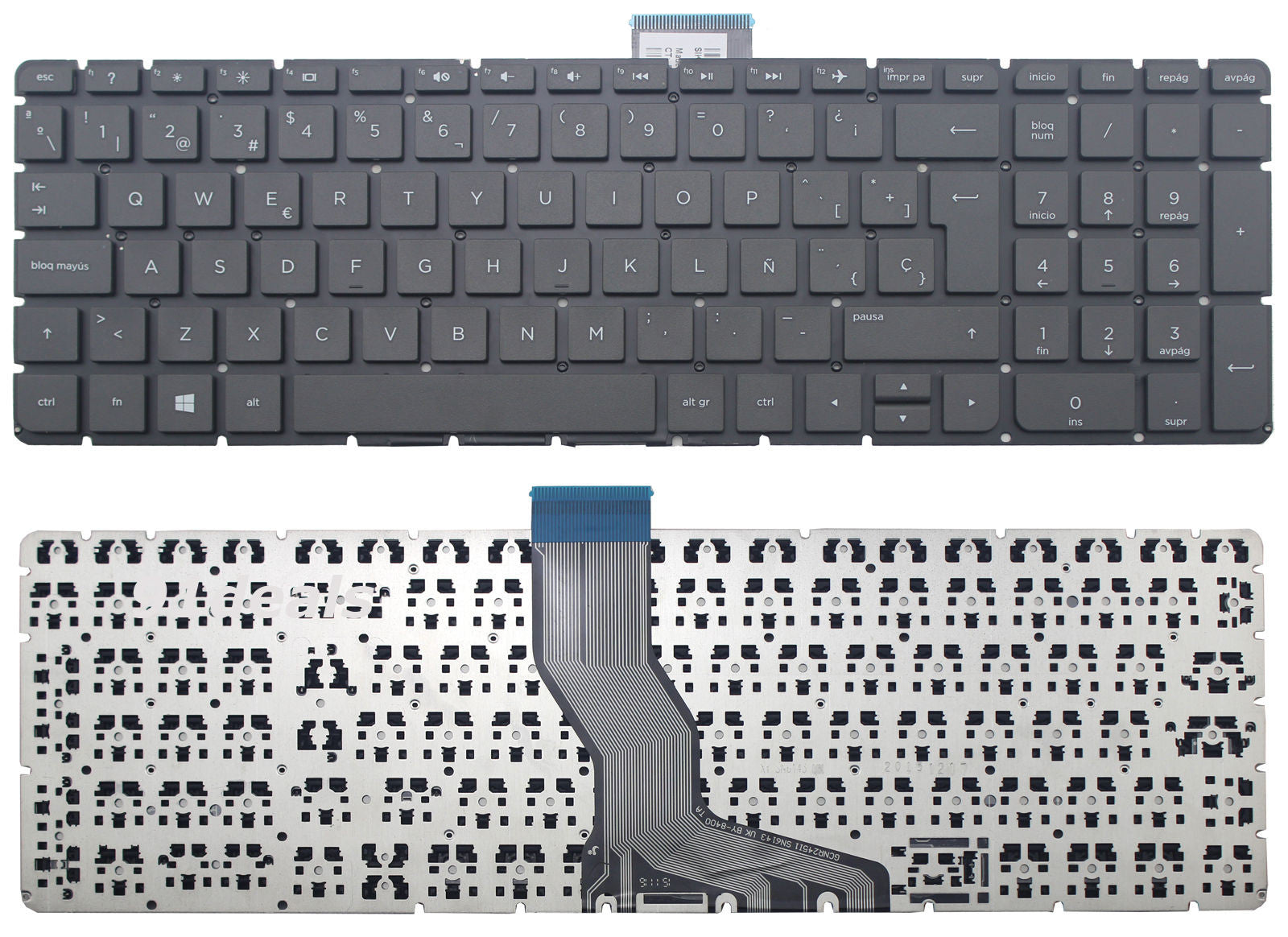 KEYBOARD HP COMPAQ 15-AK000 15-AU000 15-BC000 15-AB000 WITHOUT FRAME WITH NUMERICO - Image 2