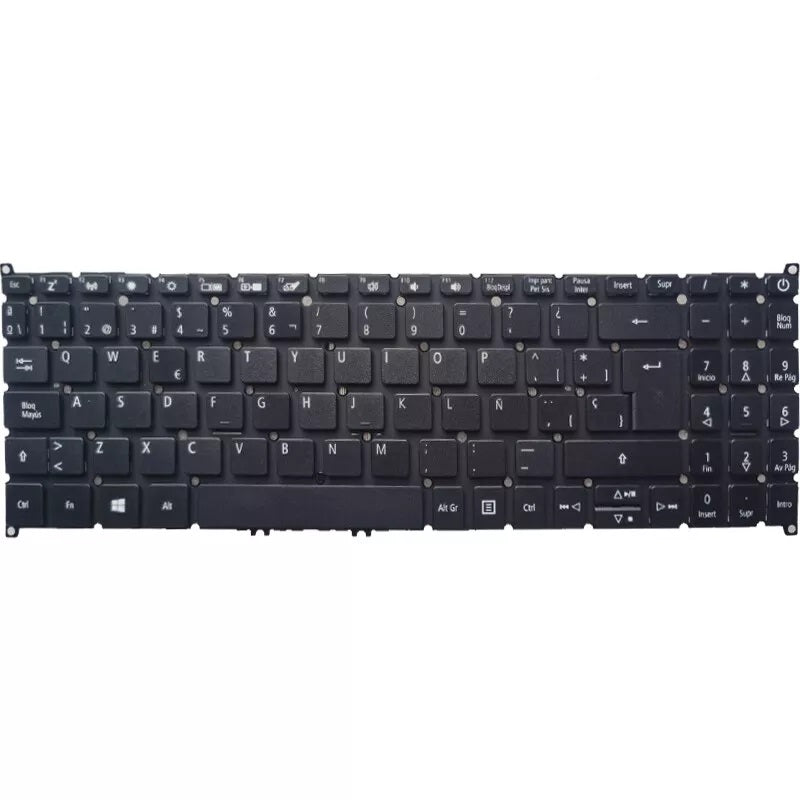 KEYBOARD ACER ASPIRE A315-22 A315-34 A515-43 A515-52 BLACK WITHOUT FRAME