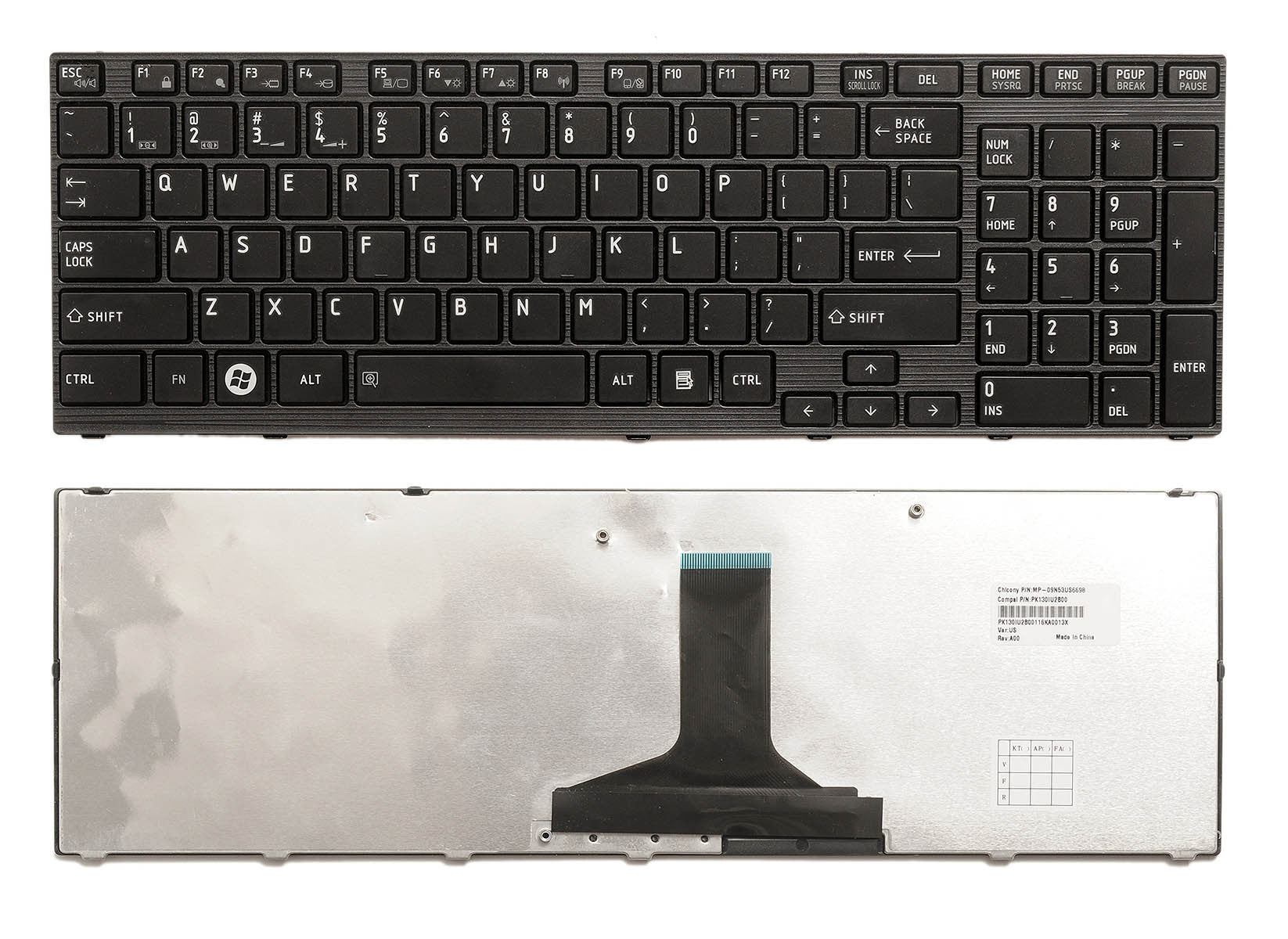 KEYBOARD TOSHIBA P750 P750D P755 P755D P770 P770D P775 P775D