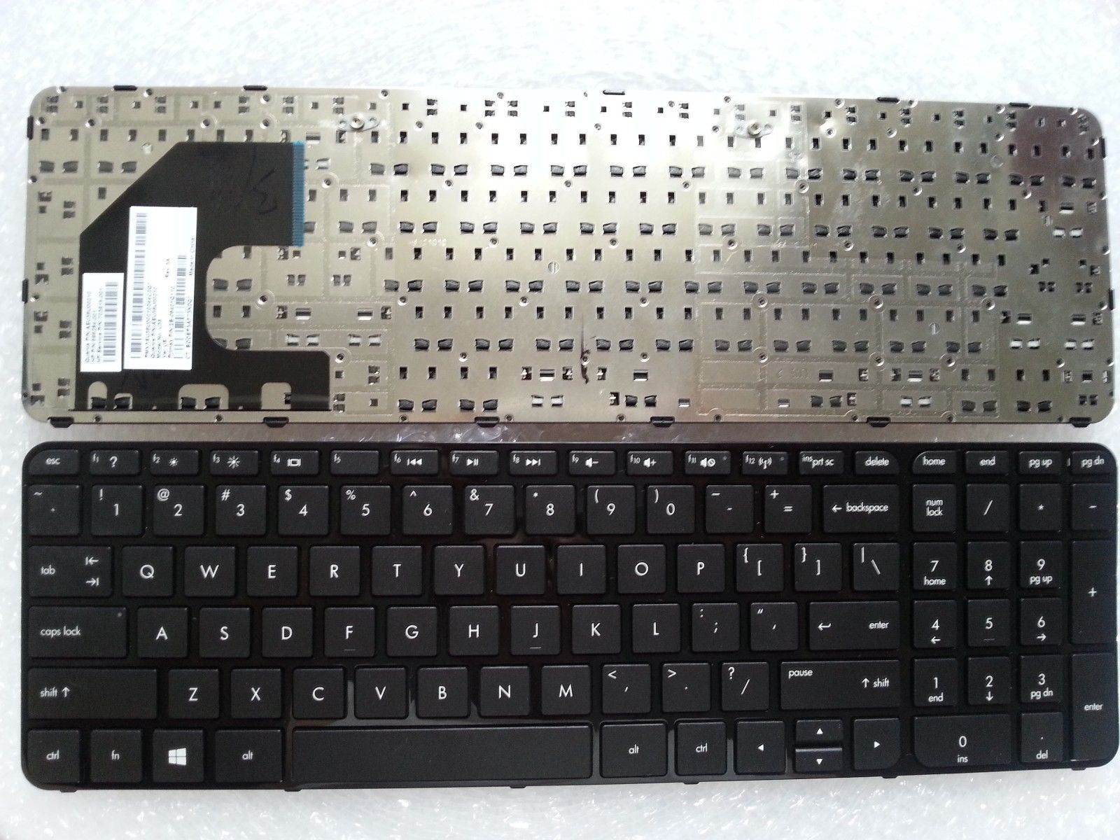 KEYBOARD HP COMPAQ SLEEKBOOK 15-B 15-B004 15-B104 15-B123 15-B119 15-B140 WITHOUT FRAME WITH NUMERICO BLACK WITHOUT FRAME - Image 2