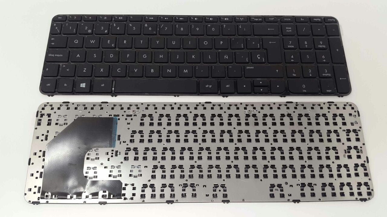 KEYBOARD HP COMPAQ SLEEKBOOK 15-B 15-B004 15-B104 15-B123 15-B119 15-B140 WITHOUT FRAME WITH NUMERICO BLACK WITHOUT FRAME