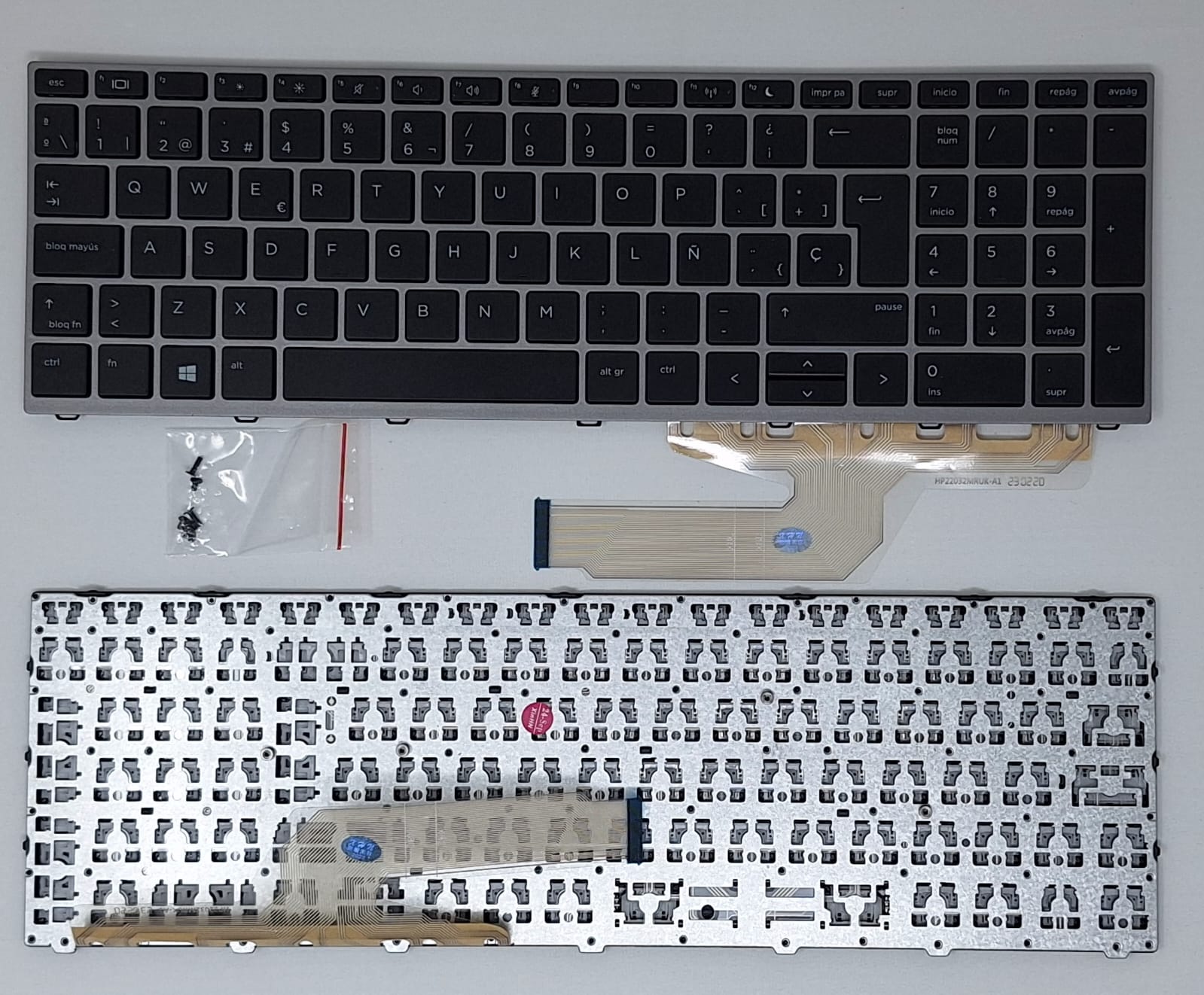 KEYBOARD HP PROBOOK 450 G5 455 G5 470 G5 650 G4 650 G45 WITH FRAME