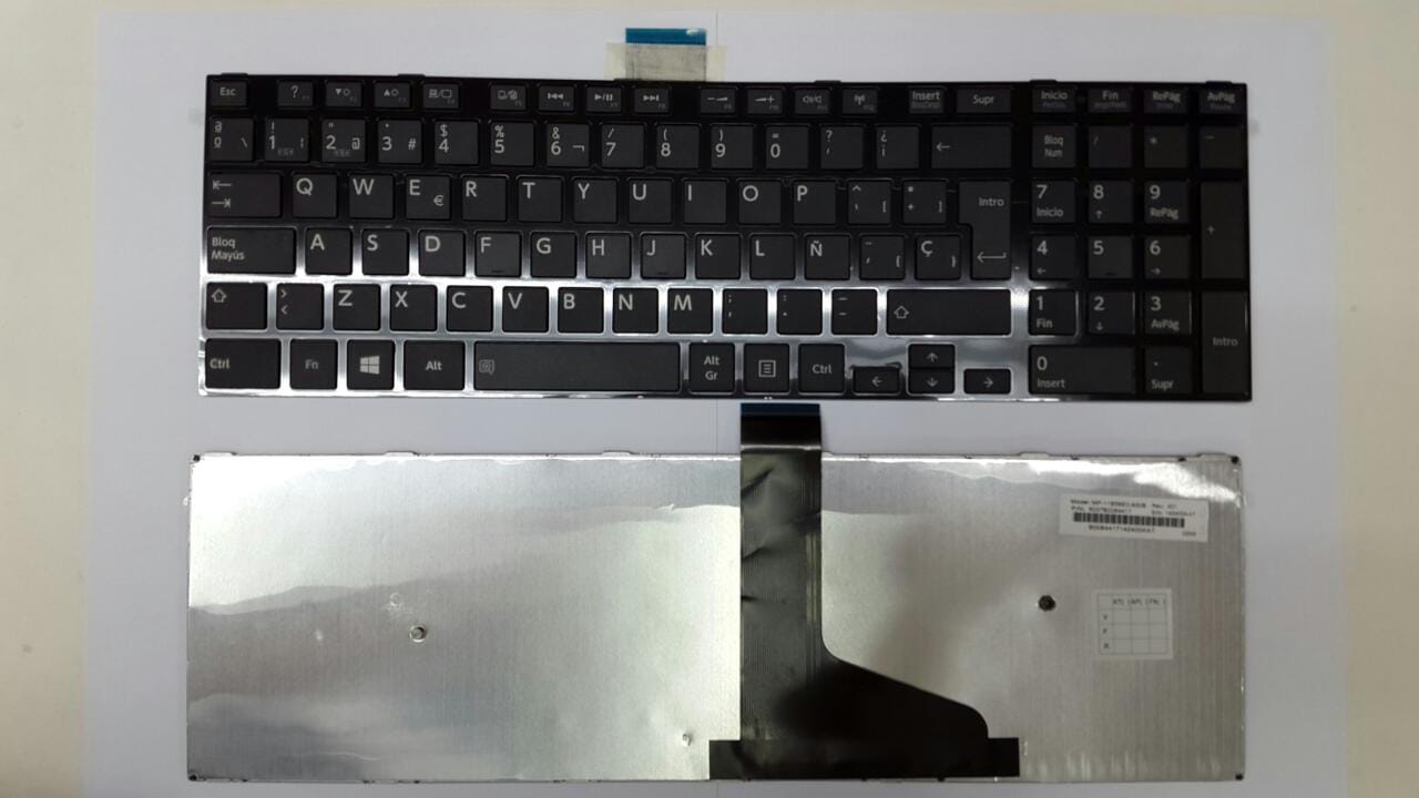 KEYBOARD TOSHIBA C50 C50-A C55-B C55 C55-A BLACK - Image 2