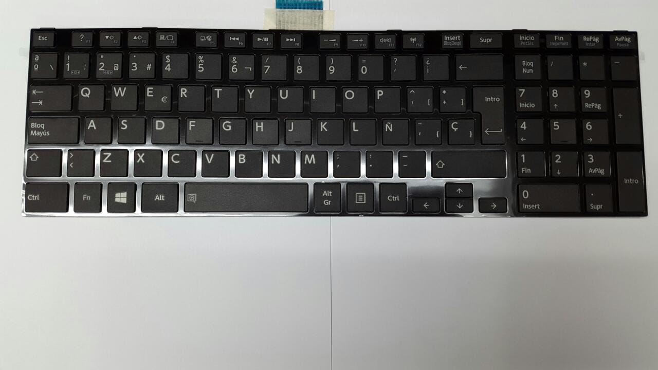 KEYBOARD TOSHIBA C50 C50-A C55-B C55 C55-A BLACK - Image 3