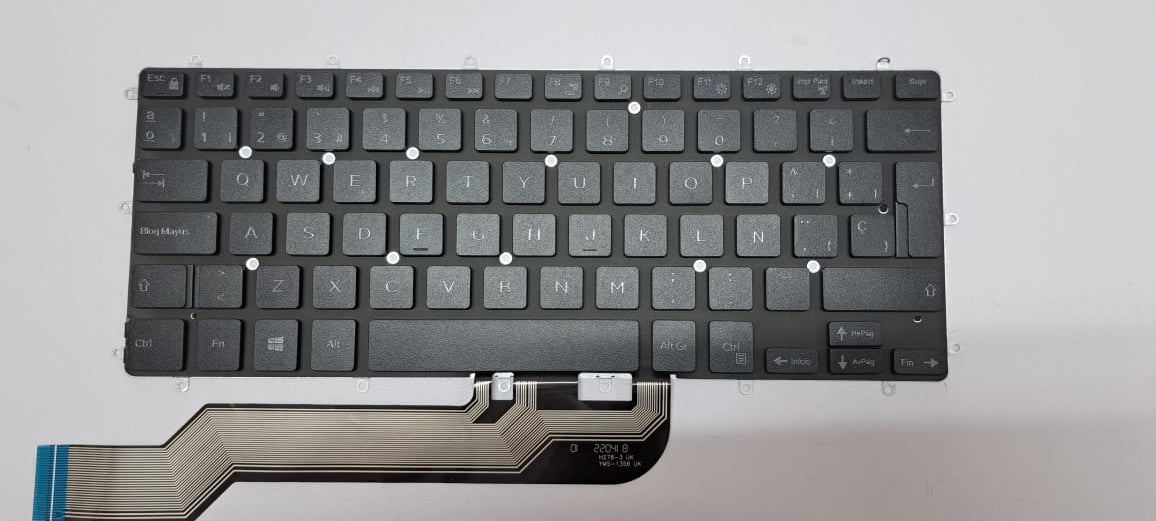 KEYBOARD DELL 13-5368 13-5378 13-5578 14-7466 14-7467 15-5568 15-5578 BLACK ESPANOL REMACHADO WITHOUT FRAME - Image 4
