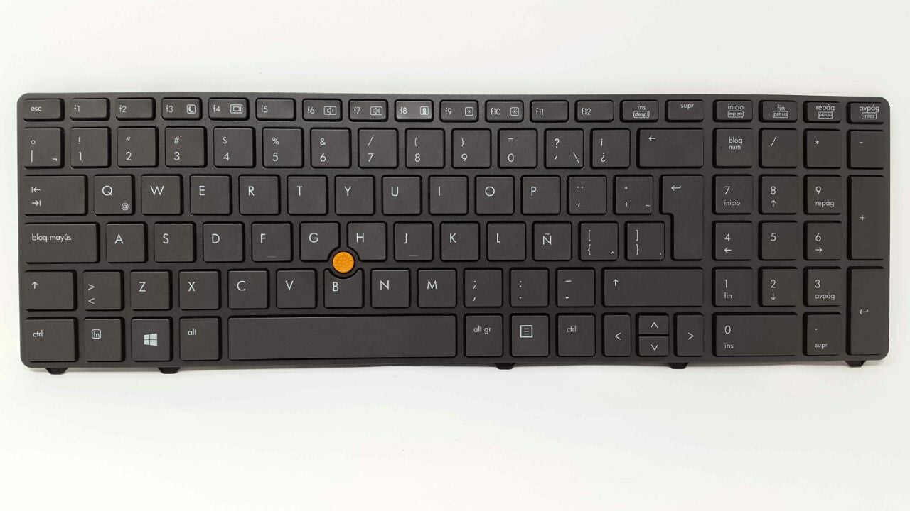 KEYBOARD HP COMPAQ ELITEBOOK 8760P 8760W 8770W 8770P WITH PUNTERO - Image 2