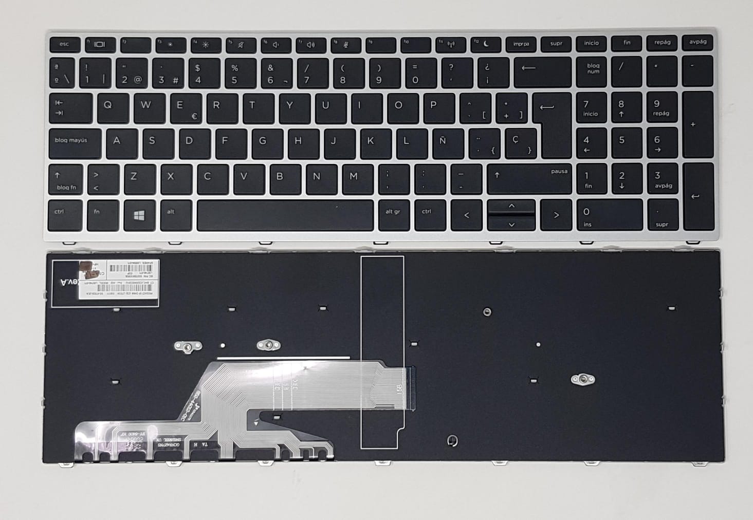 KEYBOARD HP PROBOOK 450 G5 455 G5 470 G5 650 G4 650 G45 WITH FRAME - Image 3