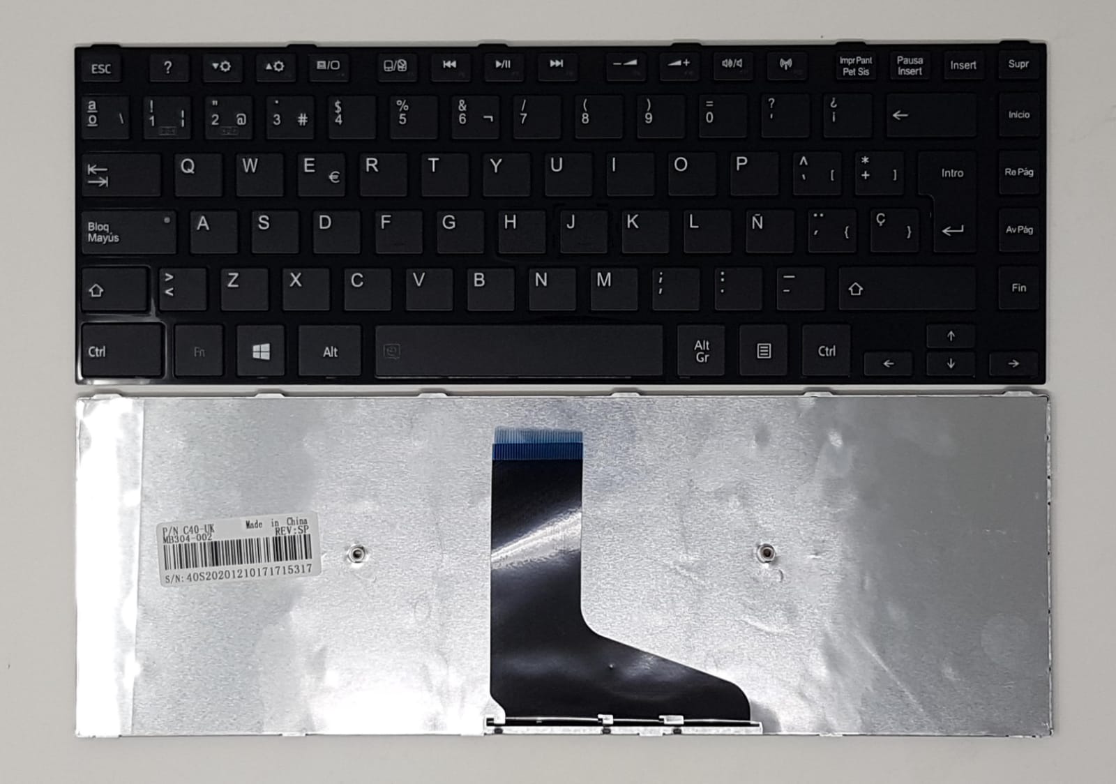 KEYBOARD TOSHIBA E45 E45T L40-A L40D-A L45-A L45D-A WITH FRAME