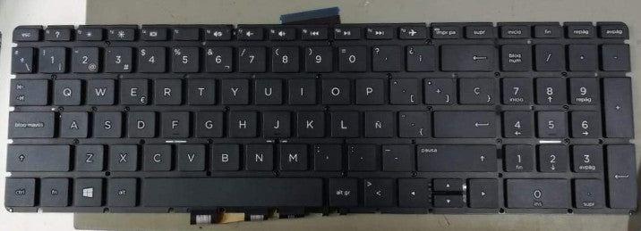 KEYBOARD HP COMPAQ FLEX LARGO 15-BS000 15-AE000 15-AS000 15-AH000 15-BC000 15-BW000 15 Z-EF2000 15-DY 15T-DY WITHOUT FRAME WITH NUMERICO - Image 3