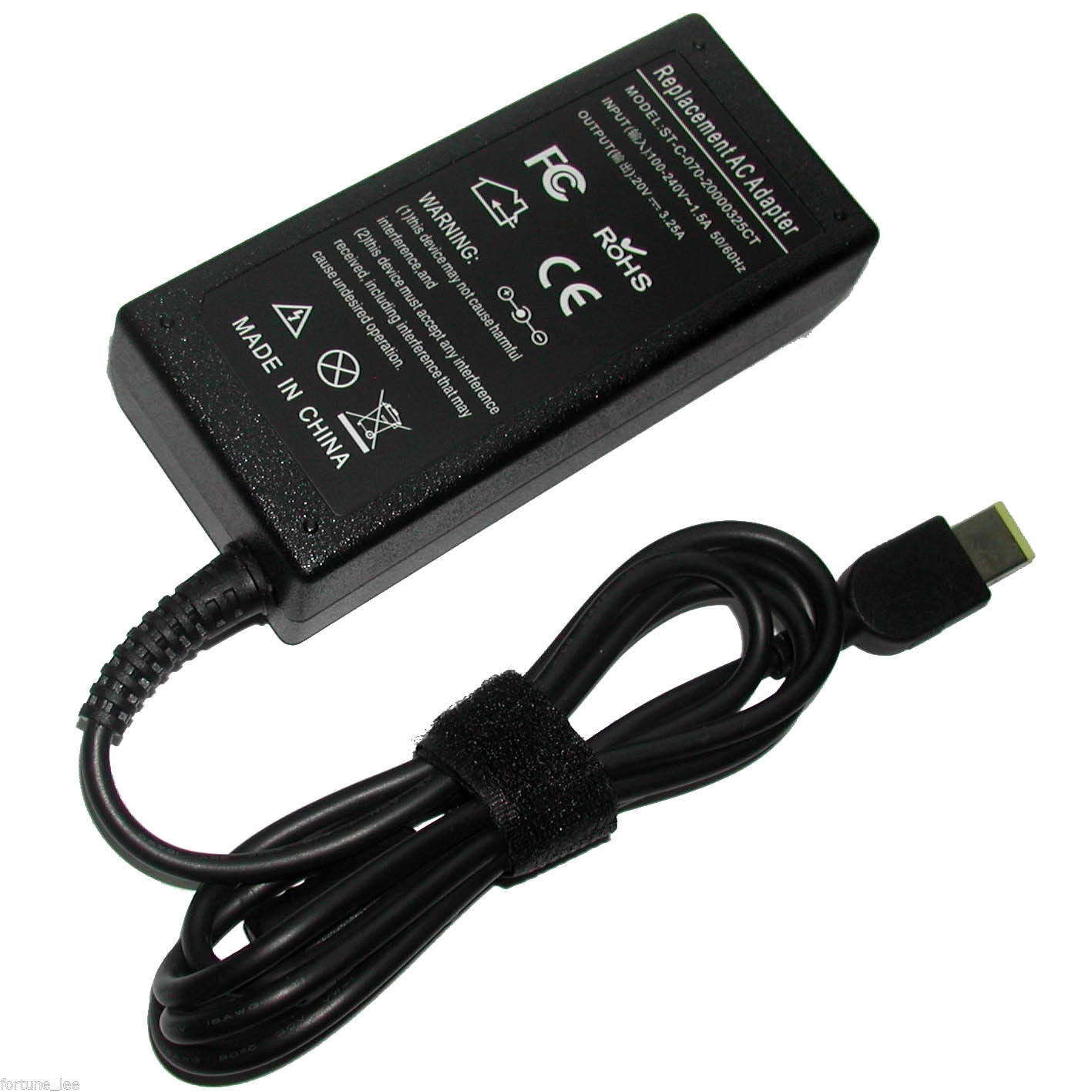 CHARGER IBM LENOVO GENERICO 90W / 20V / 4.5A / CONNECTOR RECTANGULAR PUNTA AMARILLA - Image 4