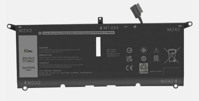 BATTERY DELL XPS 13 7390 9370 9380 INSPIRON 13 5390 7390 | 52Wh | HK6N5