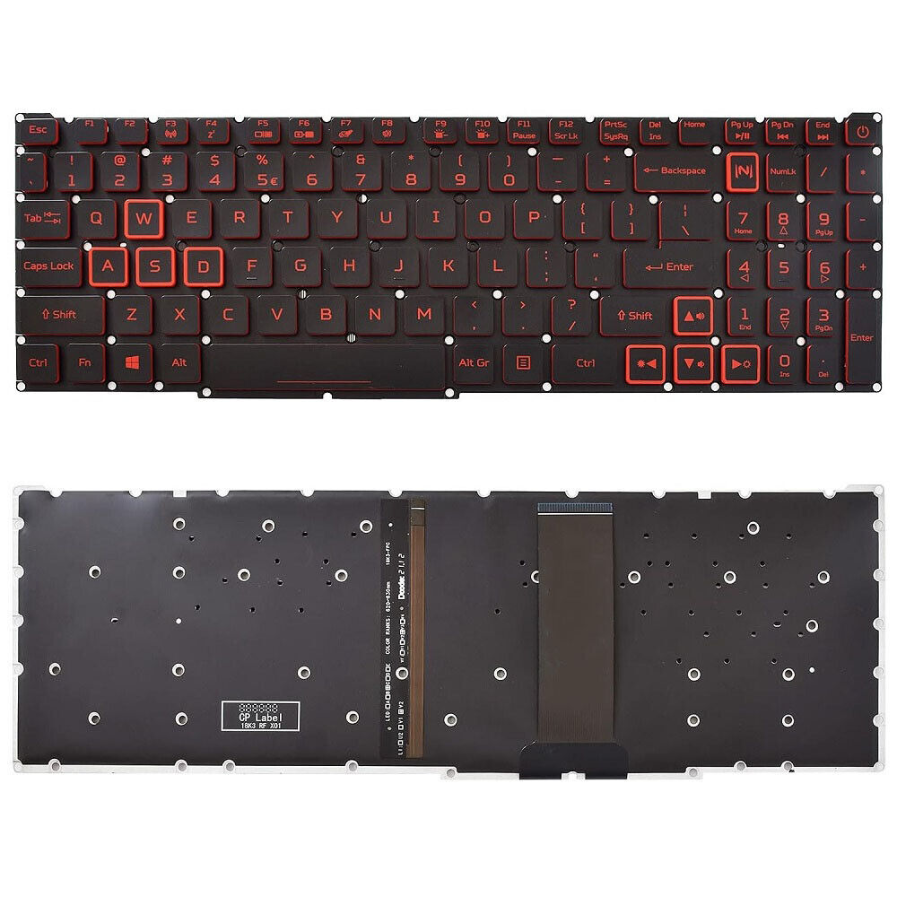 KEYBOARD ACER NITRO 5 AN515-43 AN515-54 AN517-51 AN517-52 WITHOUT FRAME - Image 2
