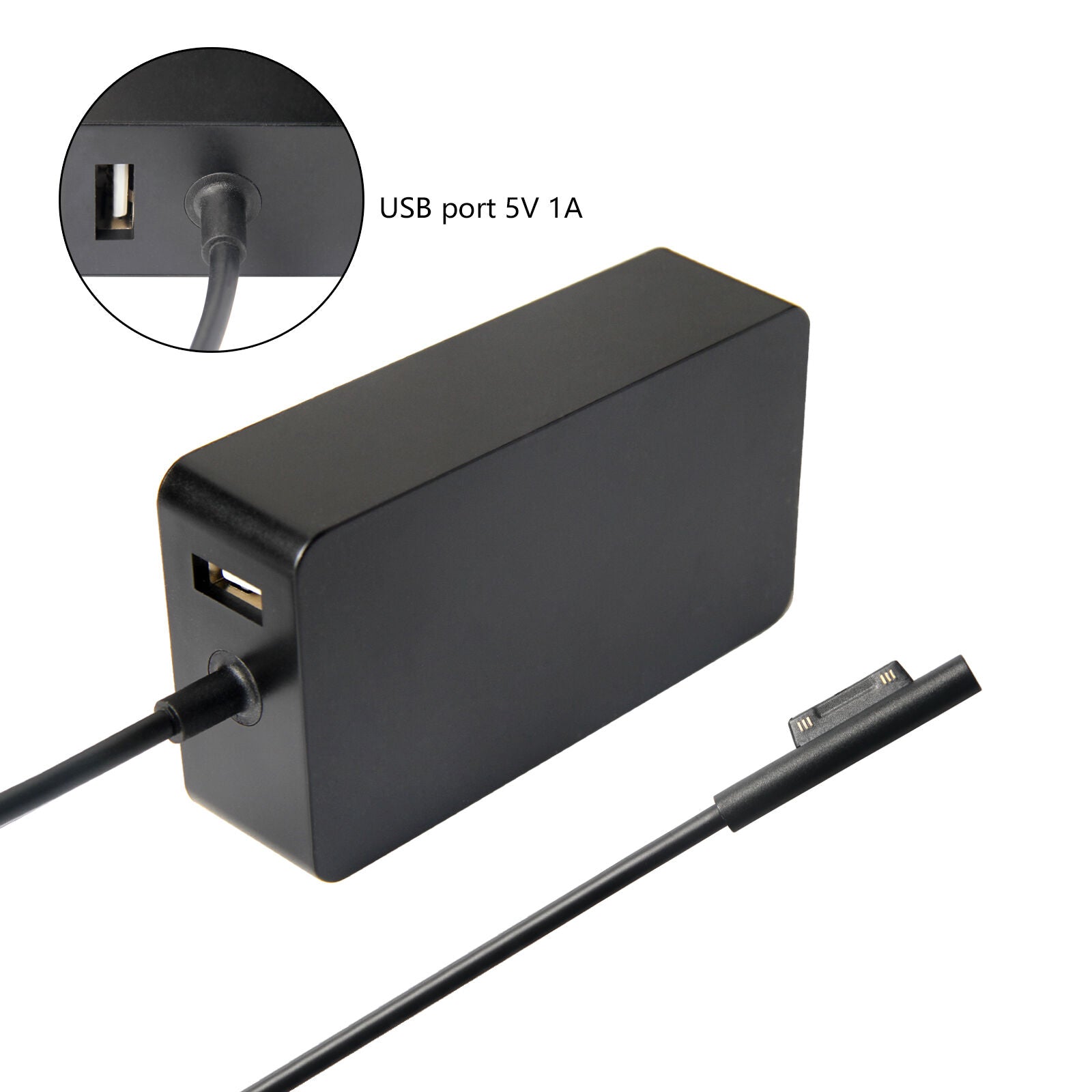 CHARGER MICROSOFT SURFACE PRO 3 / PRO 4 / 1706 / 1625 / LW-SF-36W / 30W / 5W (USB 2.0 ADDITIONAL) / 12V 2.58A / 5V 1A *CERTIFIED COMPATIBLE* - Image 2