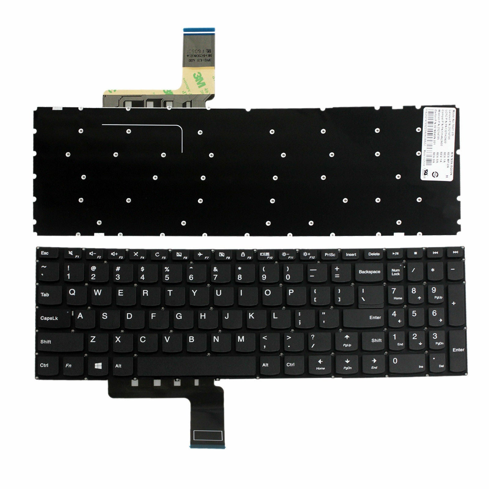 KEYBOARD LENOVO IDEAPAD 310-15ABR 310-15IAP 310-15IKB 310-15ISK V310-15ISK SN20K82445 BLACK WITHOUT FRAME - Image 2