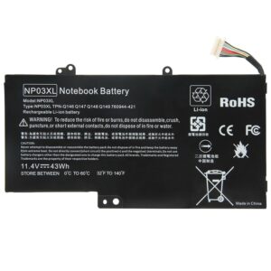 BATTERY HP X360 15-U011DX 13-A010DX 761230-005 760944-421 NP03XL | CERTIFIED COMPATIBLE